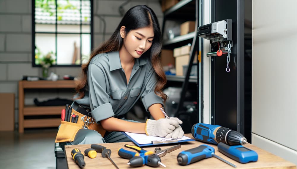Our professional garage door repair process